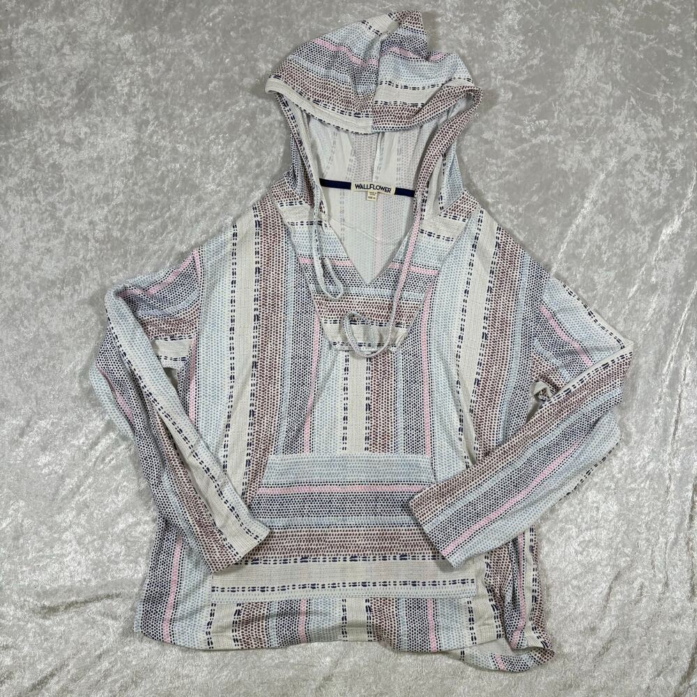 Wallflower Womens Soft and Decorative Pullover Hooded Top XL
